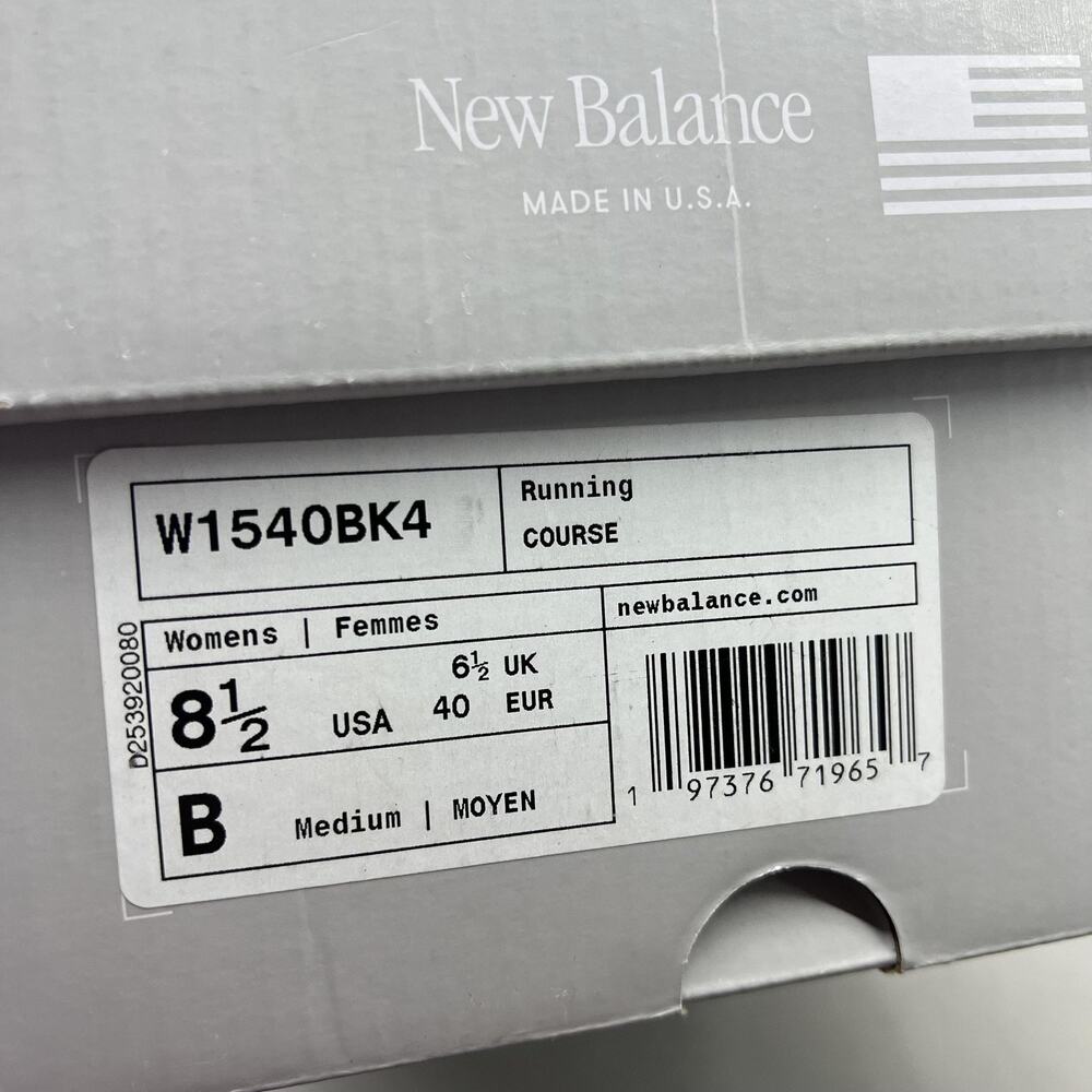 New Balance 1540 v4 Running Shoes Women Size 8.5 B Black Mesh Comfort Sneakers - Picture 8 of 11
